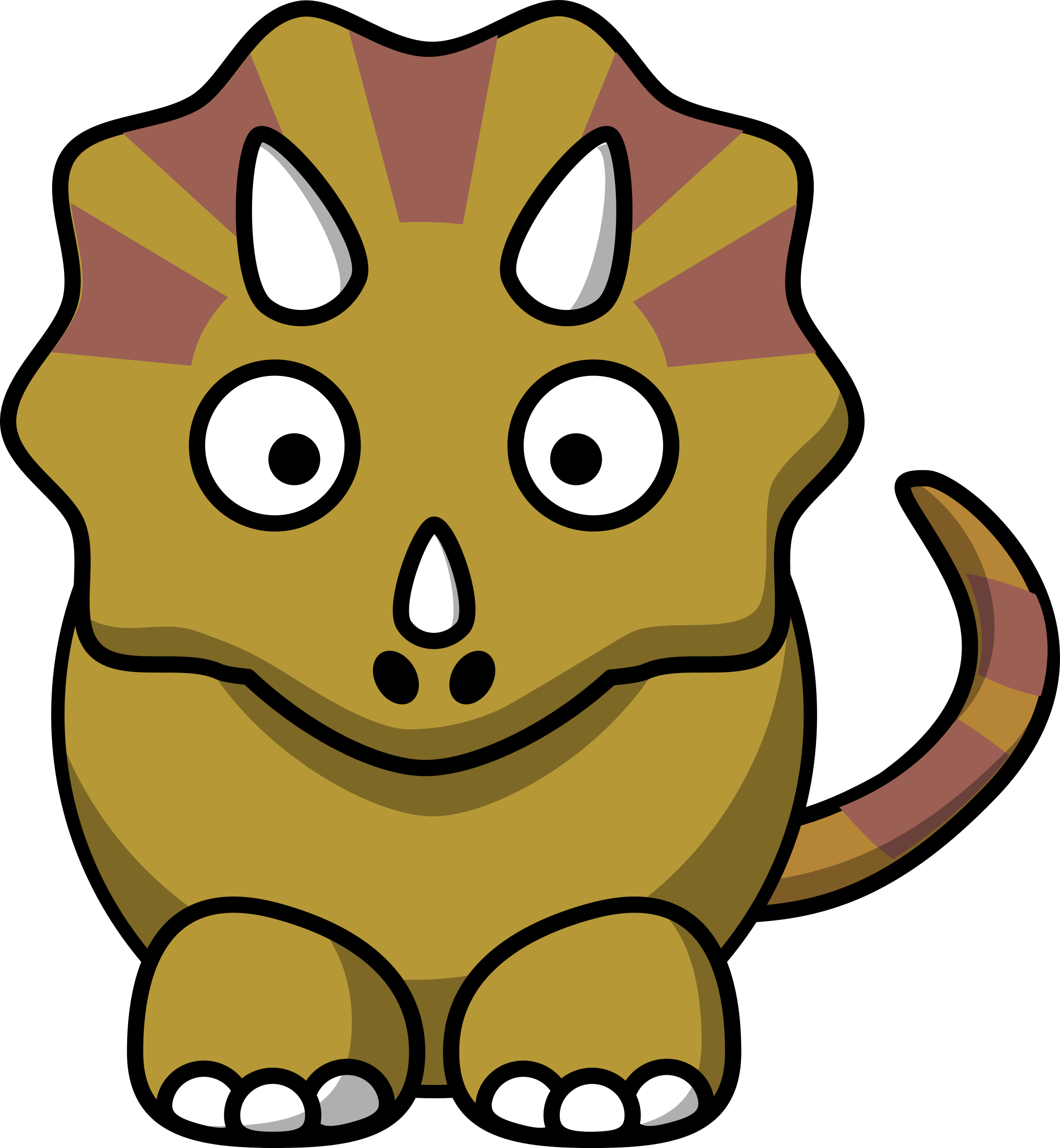 If It's Okay With The Winner Of Him/her, I'd Like Sara - Triceratops Clipart (2217x2400)