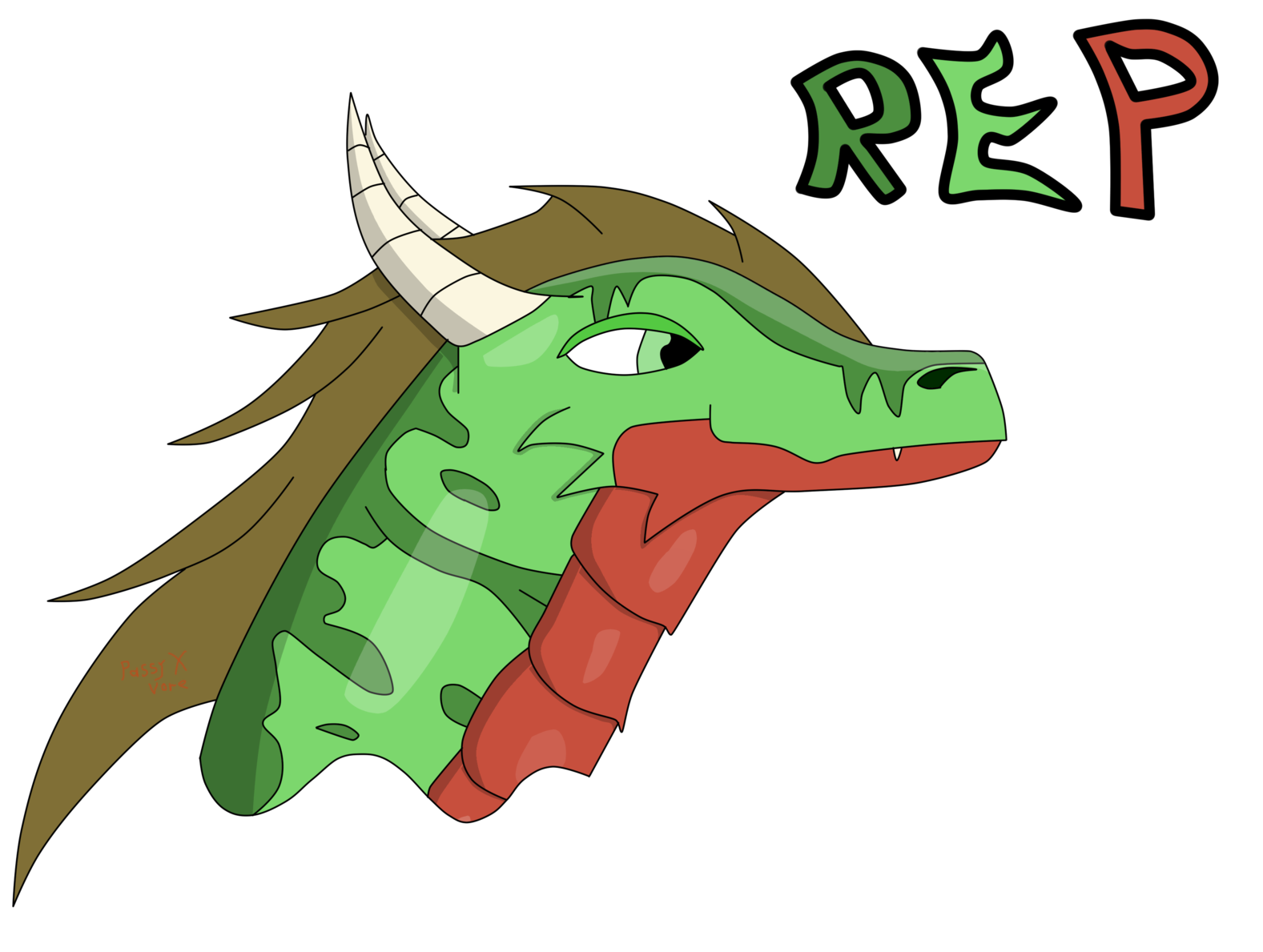 Rep The Watermelon Dragon By Passyvorex - Art (1600x1200)