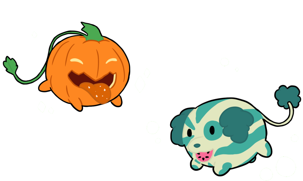 Pumpkin And Watermelon Dog By Alex15200 - Pumpkin Dog And Watermelon Dog (1280x856)