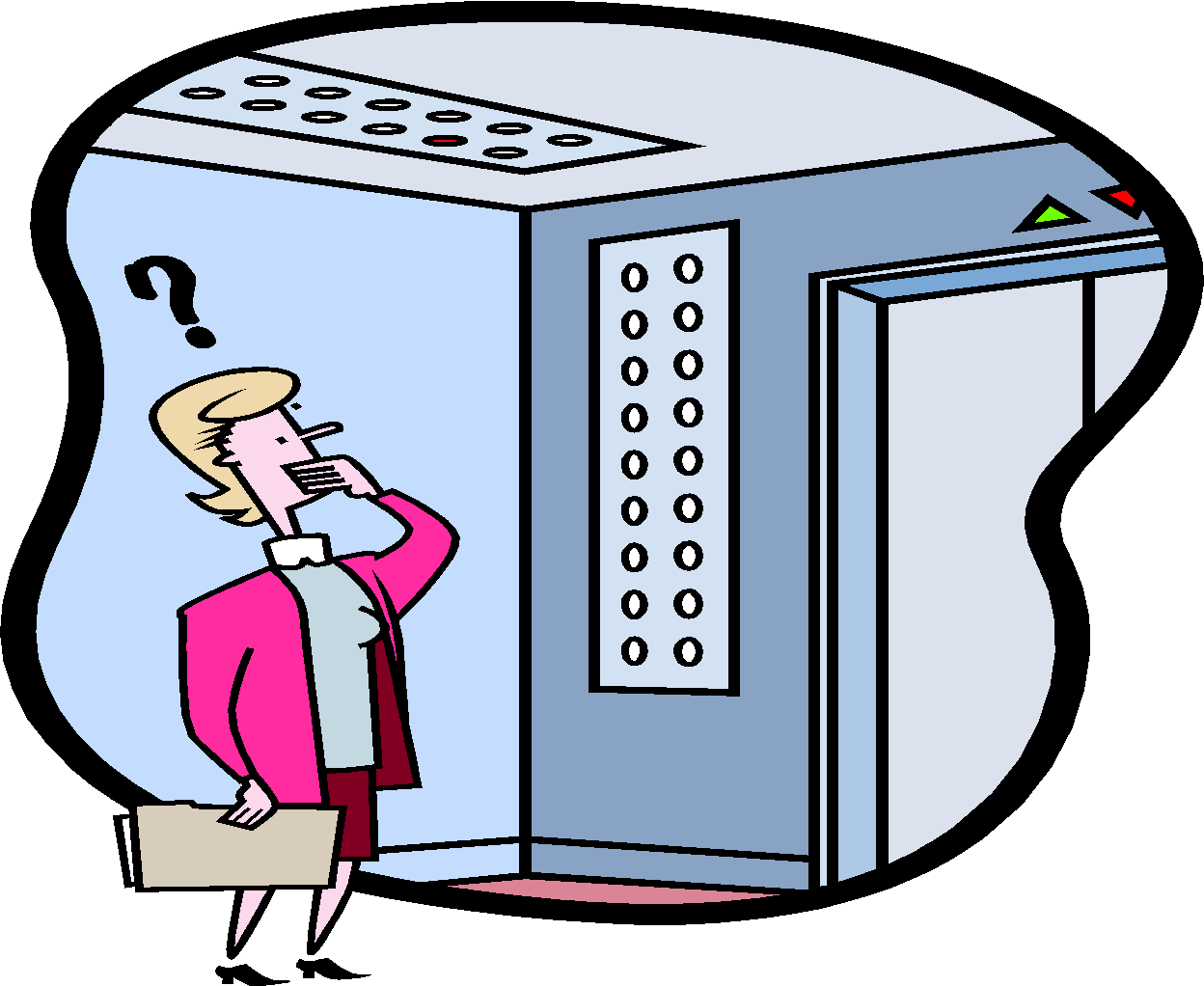 Onboarding Clipart - Stuck In Elevator Clipart (1248x1022)