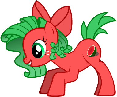 Watermelon Pony Adopt By Dreamcatcher-adopts - Comics (830x650)