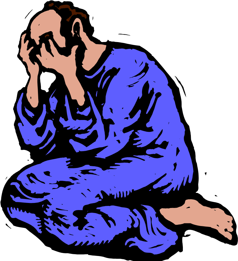 Yahweh Elohim Clip Art - Animated Picture Of A Man Crying (815x900)