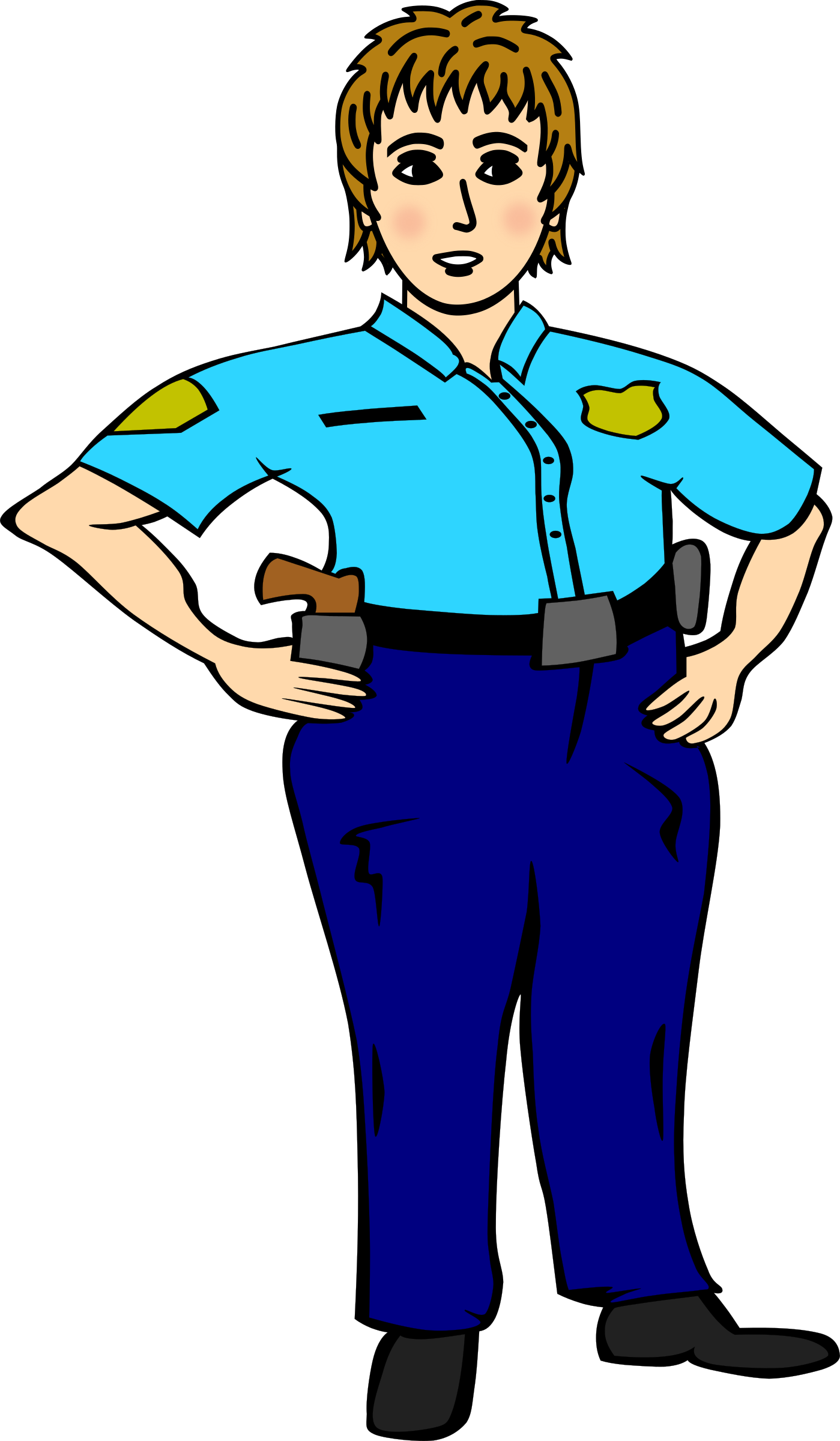 Big Image - Police Officer Clipart (1399x2400)