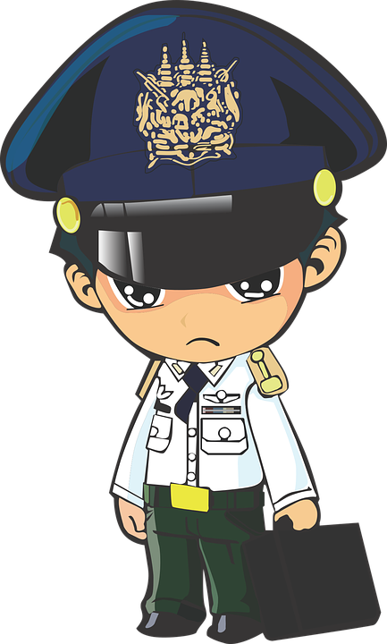 Police Cliparts Transparent 18, Buy Clip Art - Cadet Cartoon (433x720)