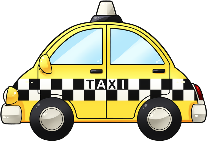 Free To Use &, Public Domain Taxi Clip Art - Cab Clipart (800x538)