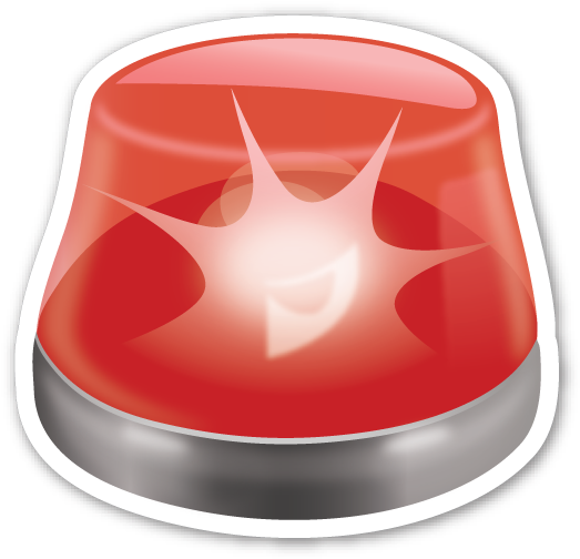 Emoji Police Officer Siren Police Car - Emoji Sirene (531x509)