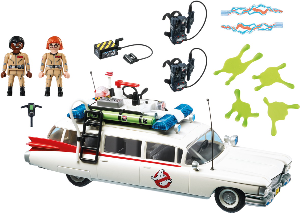 Playmobil Ecto-1 Vehicle With Figures Set - Playmobil Ghostbusters Ecto-1 9220 (1280x896)
