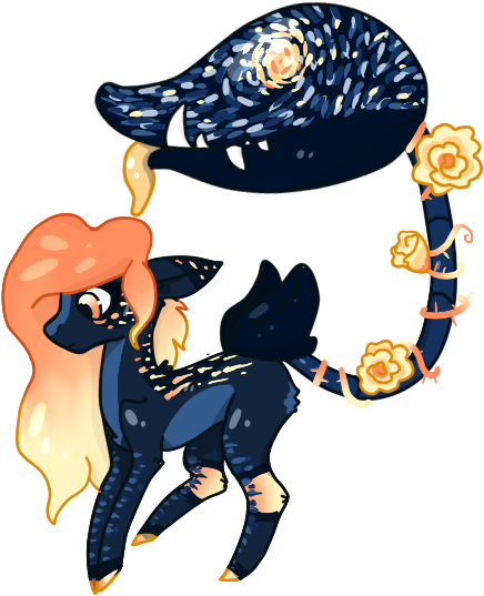 Starry Night Plant Pony Custom By Pone-haven - Mlp Starry Night Pony (600x600)