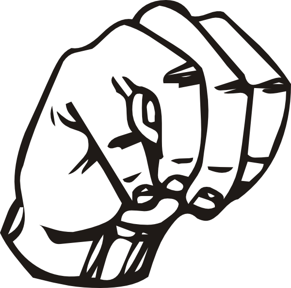 Free Vector Sign Language M Clip Art - Free Vector Sign Language M Clip Art (600x595)