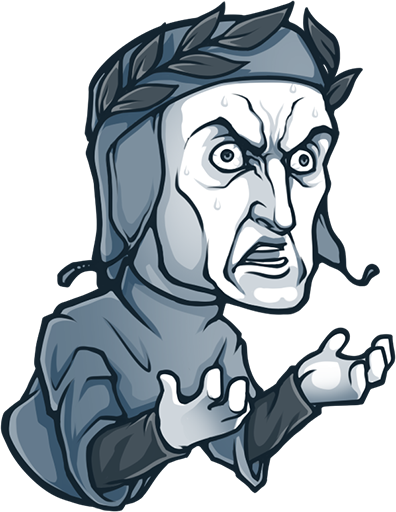 Dante Alighieri - Dante Alighieri Caricatura (396x512)