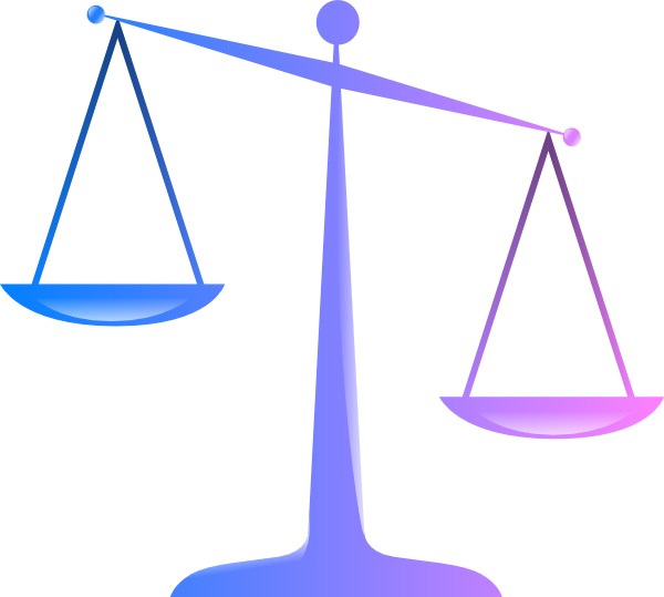 Scales Of Justice Clip Art (600x539)