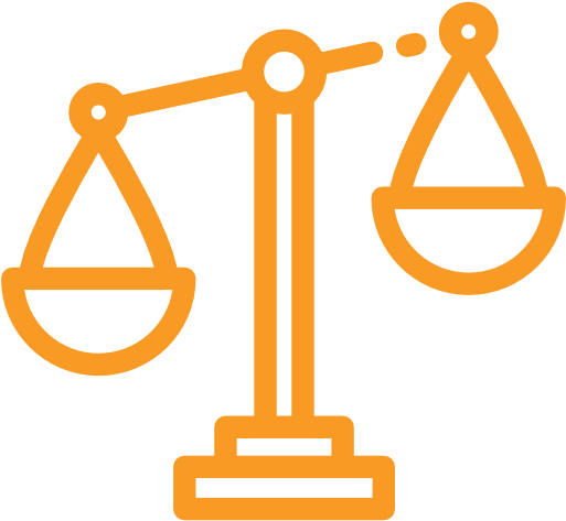 Icon Of The Scales Of Justice Linking To The Law And - Icon Of The Scales Of Justice Linking To The Law And (512x512)