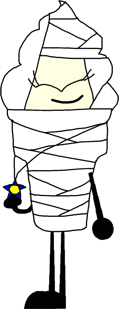 Ice Cream As A Mummy Vector By Thedrksiren - Ice Cream (600x1332)