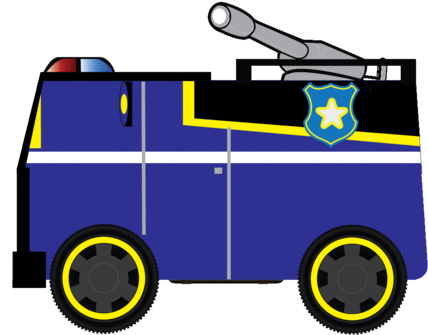 Paw Patrol Lookalike Wheelchair Costume Child's - Car (480x480)