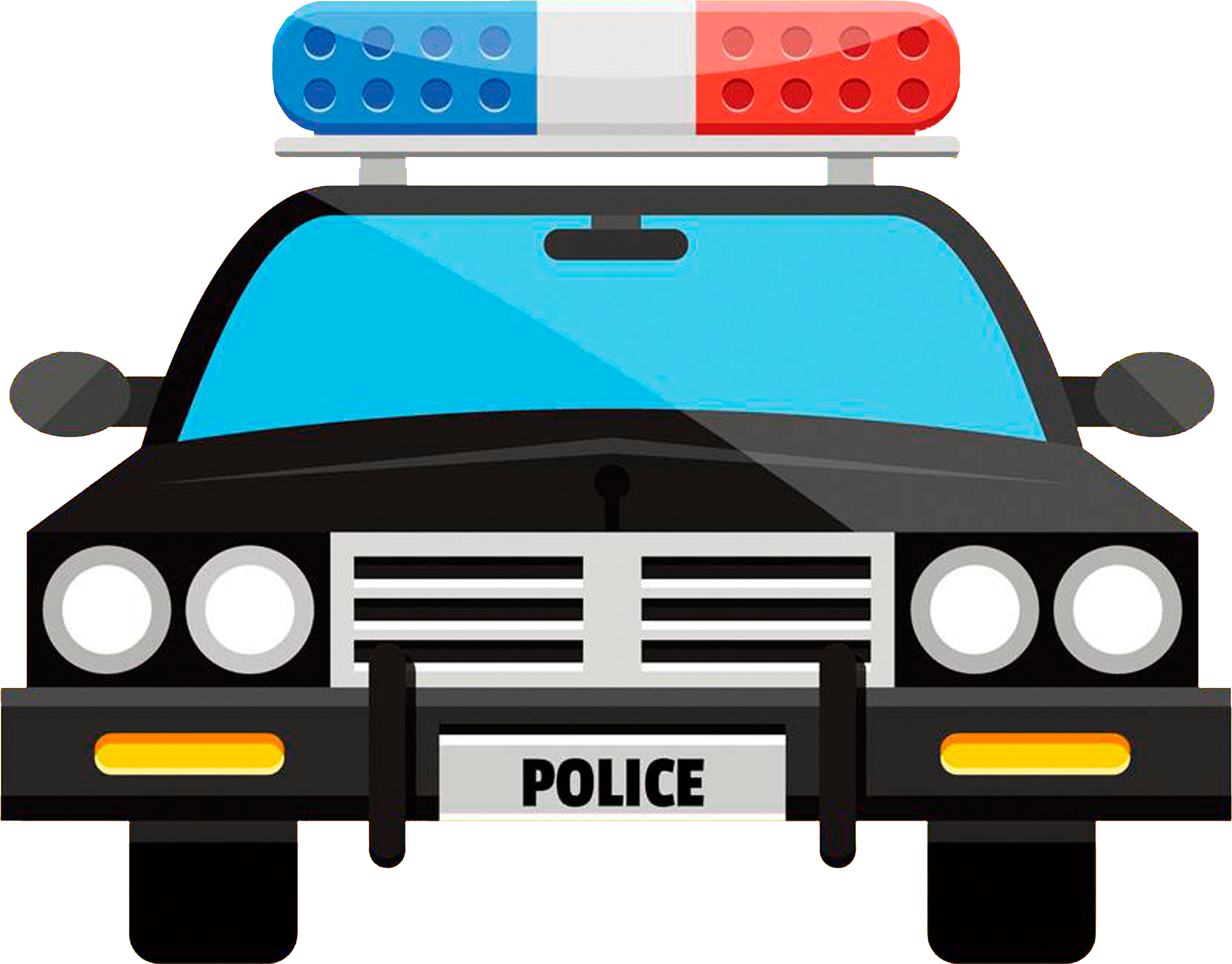 Police Car Cartoon - Cartoon Police Car (5000x5000)