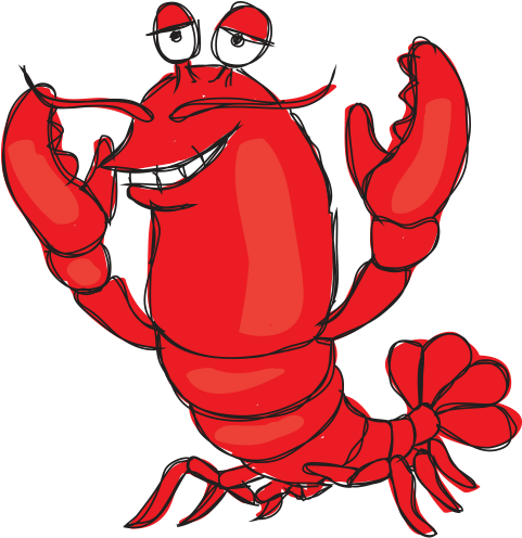 High In Vitamin B12 And Iron, Shellfish Such As Oysters - Lobster Cartoon (546x562)