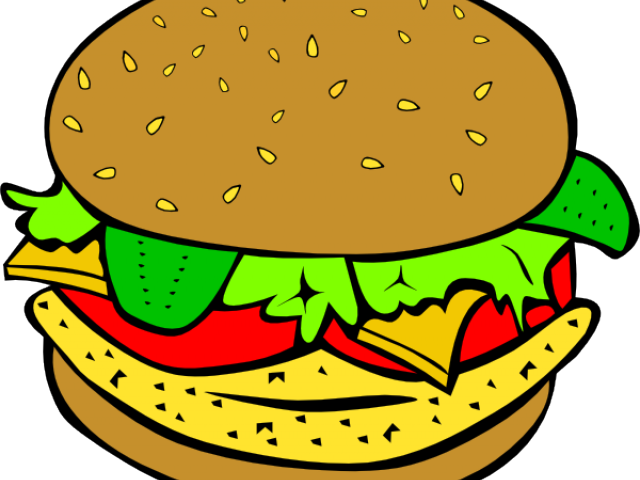 Animated Food Cliparts - Hamburger Clip Art (640x480)
