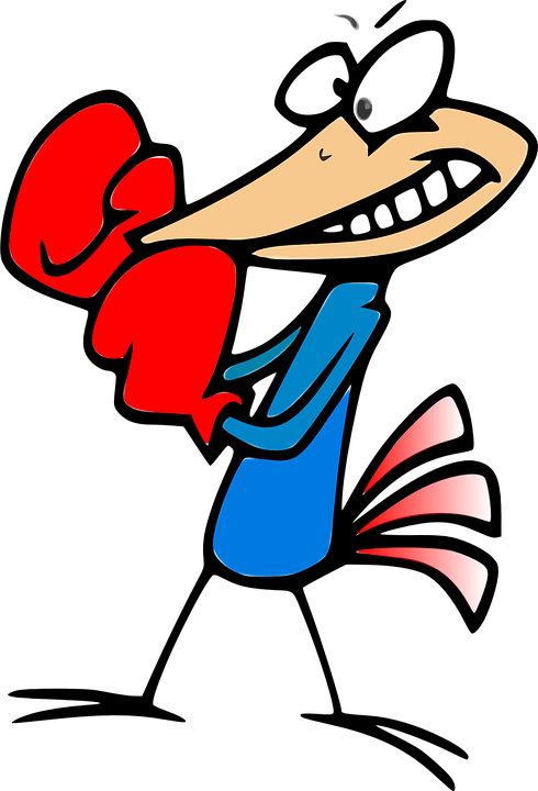 Cartoon Fighting Cliparts 11, Buy Clip Art - Boxing Cartoon Png (490x720)