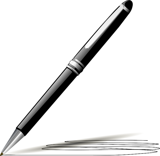 Ink, Black, Icon, Paper, Pen, Pencil, Outline - Pen Clipart Transparent (640x624)