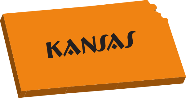 State Of Kansas Clip Art (600x316)