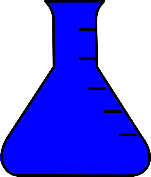 Blue Flask Clip Art - Data Collection (510x598)
