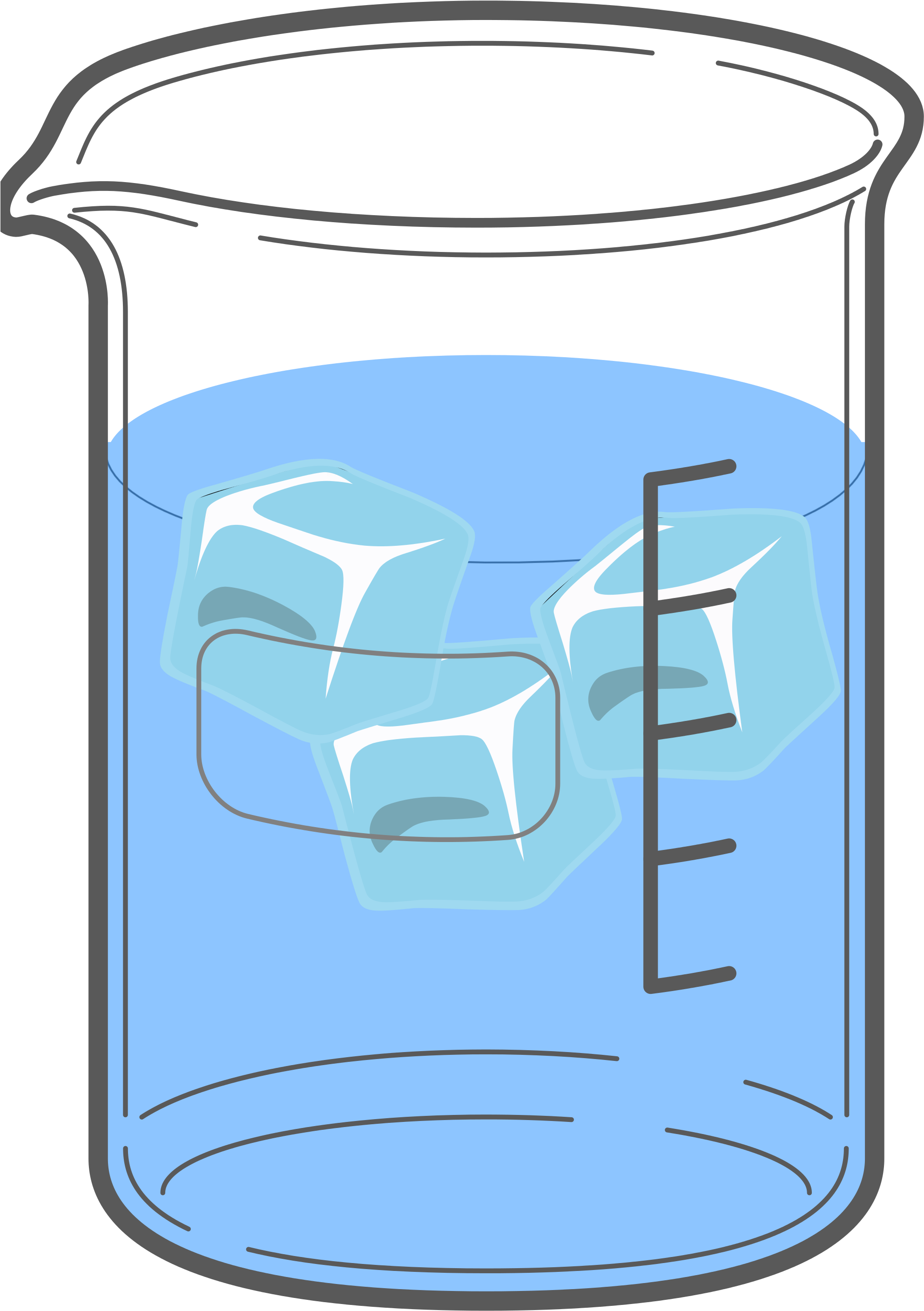 Beaker Pic 28, Buy Clip Art - Becherglas Mit Eis (2000x2844)