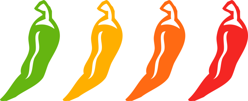 No Spice - Chili Peppers Mild Medium Hot (820x336)