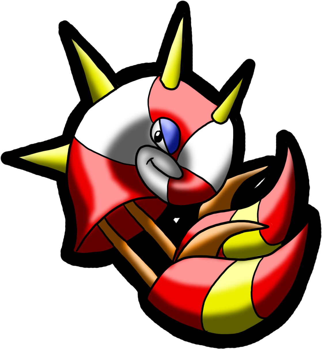A Nightmaren Resembling Some Form Of Shellfish, They - Cartoon (1800x1530)