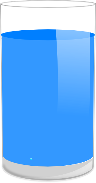 Empty Glass Clipart - Glass Of Water Png (312x592)