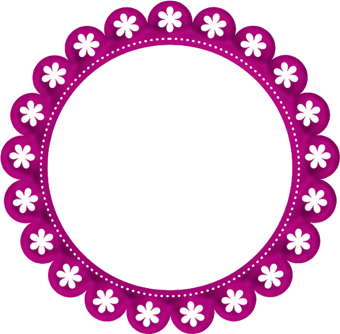 Purple Round - M Monogrammed Wall Clock (800x800)