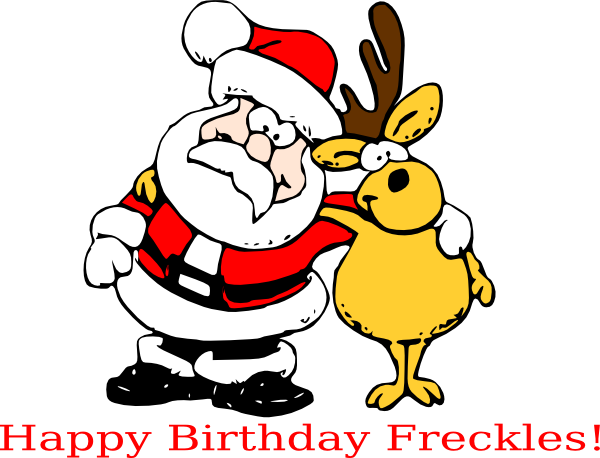 Funny Santa And Reindeer Round Ornament (600x458)