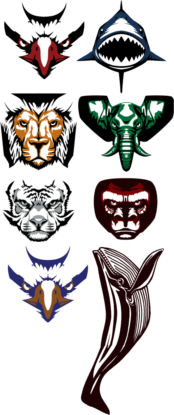 Zyuohger Animals Avatars - Doubutsu Sentai Zyuohger Symbol (585x1365)
