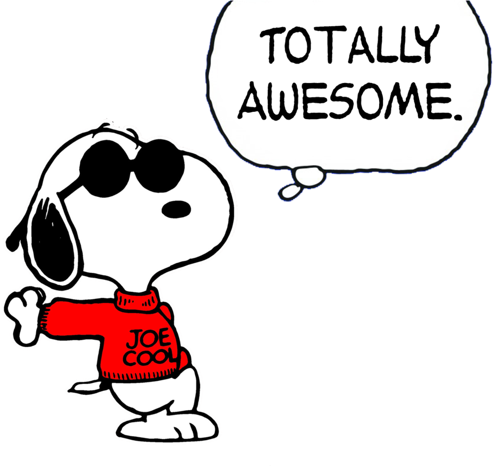 Jeaux Cool - Vati Leaves Removable Lovely Snoopy With Sunglasses (1024x941)