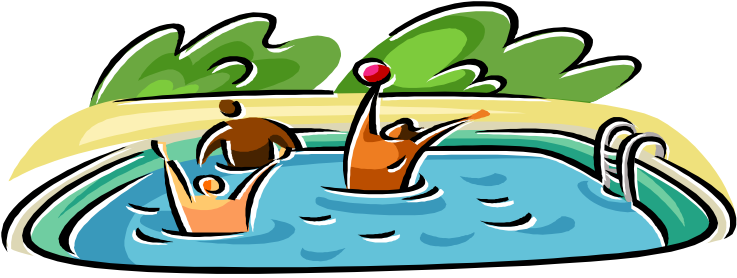 The - Swimming In A Pool Clipart (753x290)