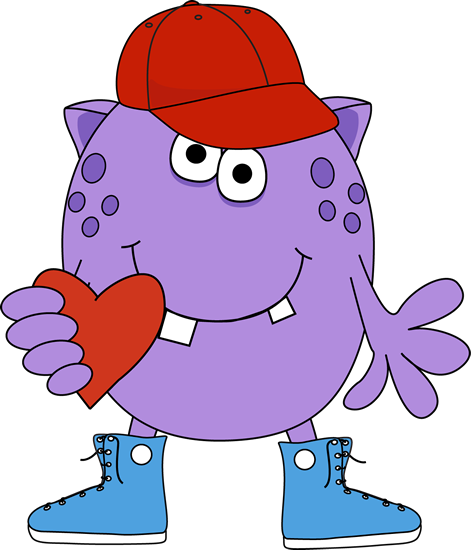 Red Monster Clipart - Monster Body Parts Worksheet (471x550)