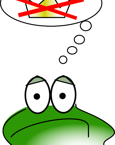 Focus On Meaning Rather Than Mood - Sad Frog Cartoon (395x500)