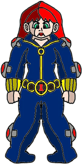 Black Widow Subdued By Electronic Devices By Kaijuboy455 - Cartoon (304x588)