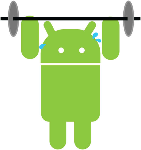 Weight Lifting Android Robot By Aliyah-zoe - Cartoon (600x636)