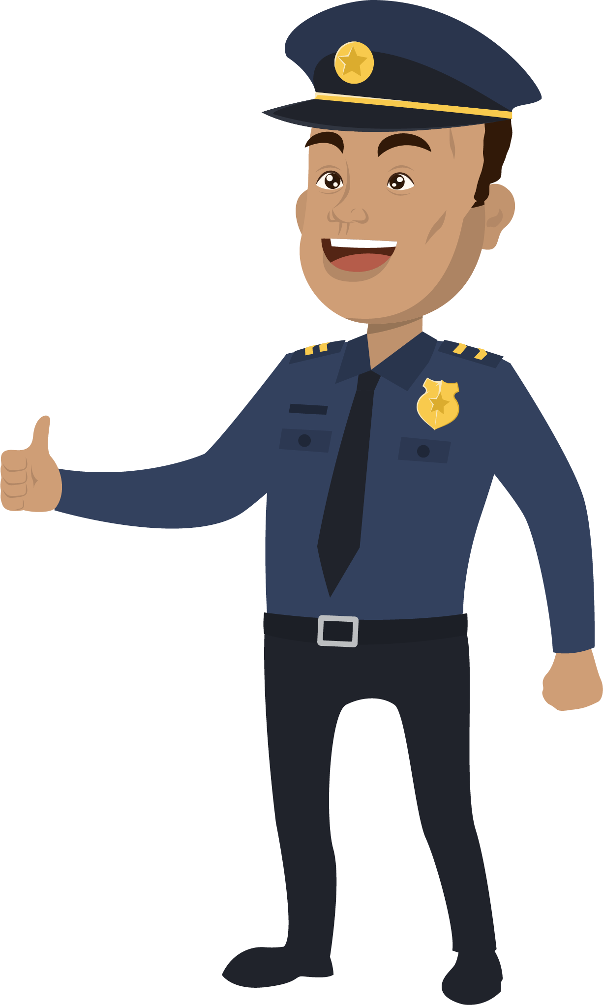 Bahador Jharkhand Police Sub-inspector - Police Officer Thumbs Up (1226x2043)