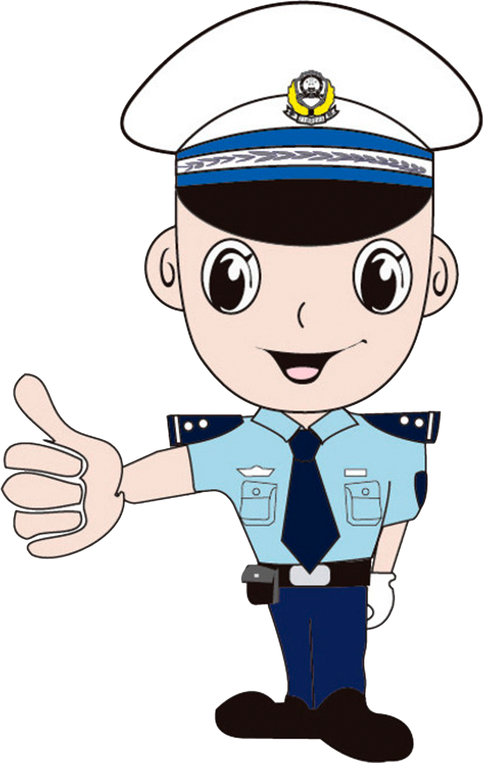 Thumb Signal Gesture Police Officer - Thumb Signal (5000x5000)