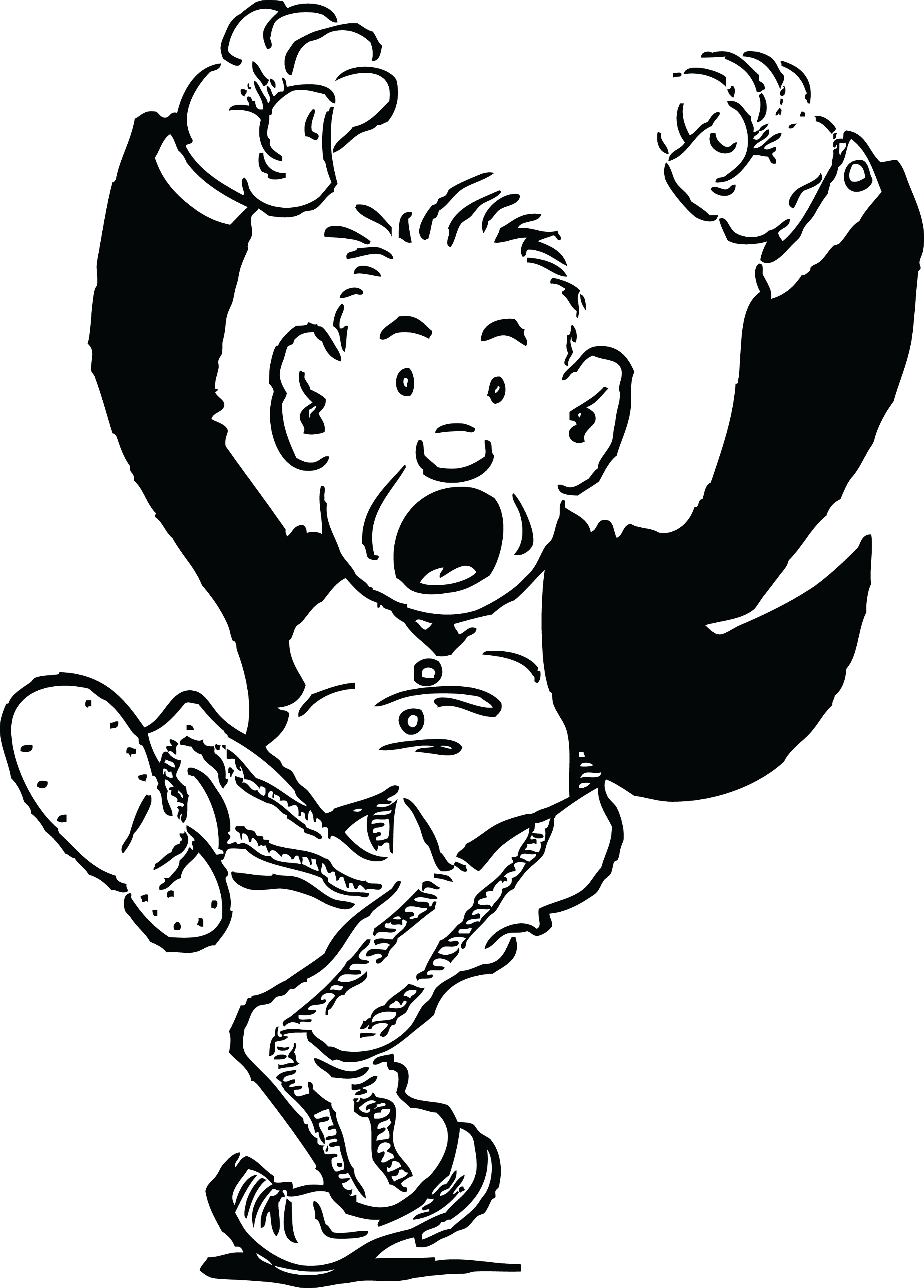 Angry Guy Throwing Temper Tantrum - Acting Out Clipart (2294x3200)