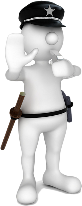 Police Officer 3d Computer Graphics - 小 人 警察 (560x777)