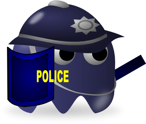 Padepokan Police - Cartoon Police Clipart (512x436)