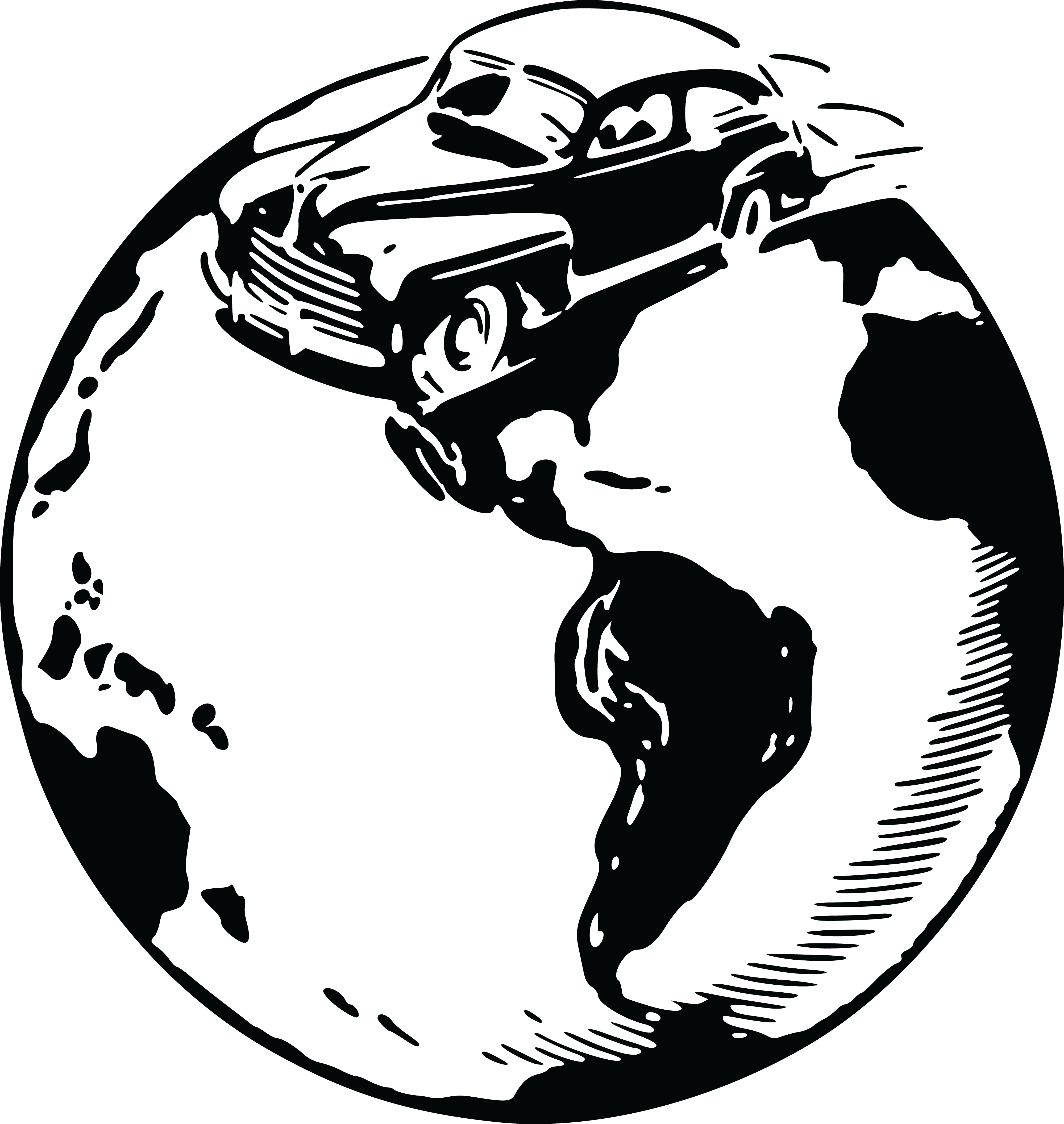 Free Clipart Of A Vintage Car On A Globe - Illustration (4000x4226)