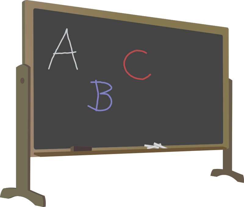 Medium Image - Black Board For Colouring (800x680)