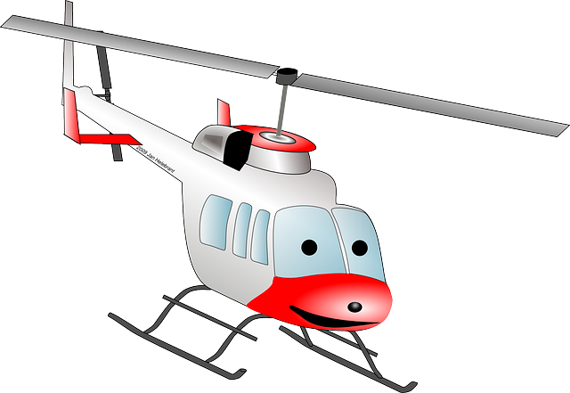 Free Drawing, Police, Cartoon, Transportation, Fly, - Animated Picture Of A Helicopter (640x441)