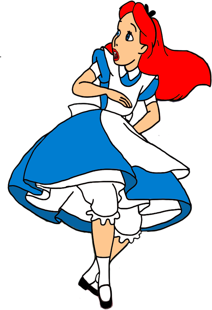Alice Twirling With Red Hair By Darthraner83 - Alice Twirling With Red Hair By Darthraner83 (782x990)