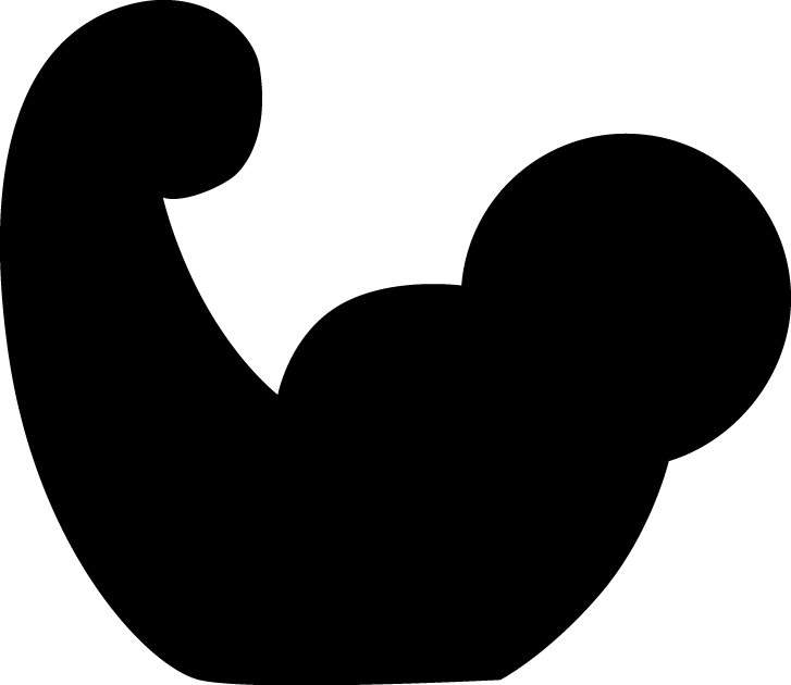 When A Strong Fastener Is Not Good Enough - Muscle Icon Png (727x630)