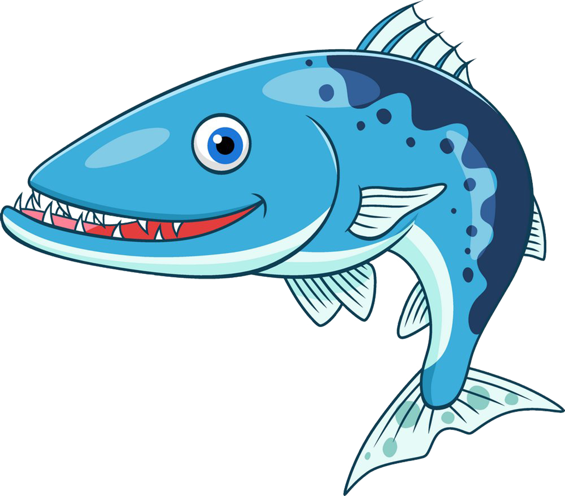Great Barracuda Cartoon Stock Illustration Clip Art - Cartoon Barracuda (1116x980)