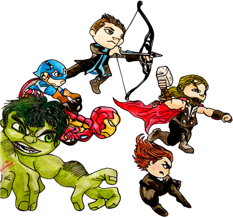#091 Avengers Age Of Ultron By Shkvivi - Avengers Age Of Ultron Cartoon (937x852)